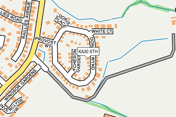 KA30 8TH map - OS OpenMap – Local (Ordnance Survey)
