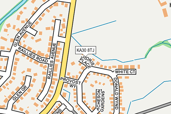 KA30 8TJ map - OS OpenMap – Local (Ordnance Survey)