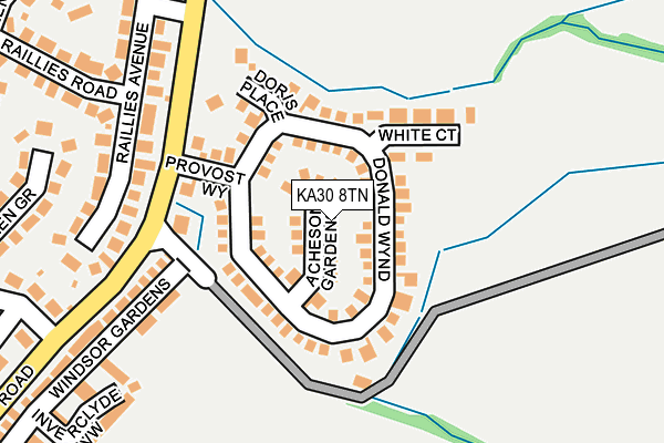 KA30 8TN map - OS OpenMap – Local (Ordnance Survey)