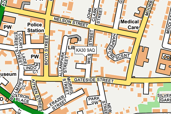 KA30 9AQ map - OS OpenMap – Local (Ordnance Survey)