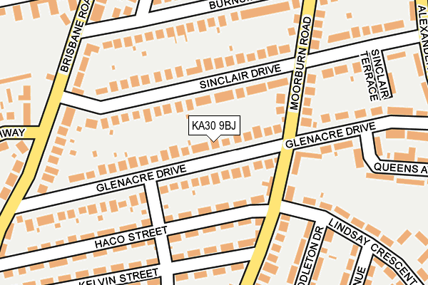 KA30 9BJ map - OS OpenMap – Local (Ordnance Survey)