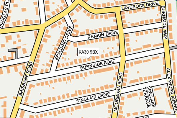 KA30 9BX map - OS OpenMap – Local (Ordnance Survey)