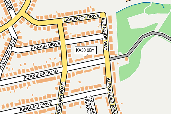 KA30 9BY map - OS OpenMap – Local (Ordnance Survey)