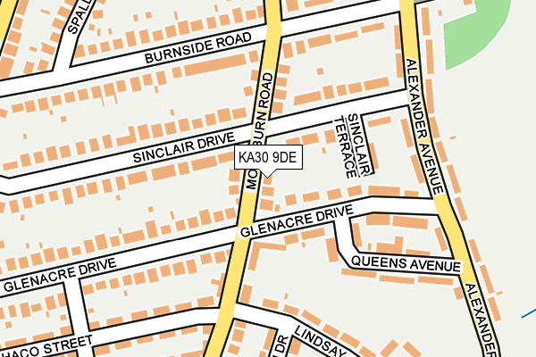 KA30 9DE map - OS OpenMap – Local (Ordnance Survey)