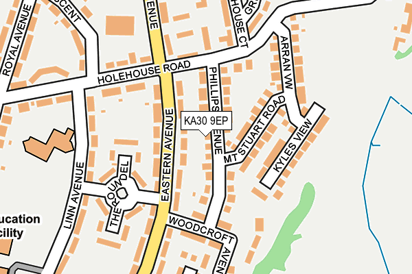 KA30 9EP map - OS OpenMap – Local (Ordnance Survey)