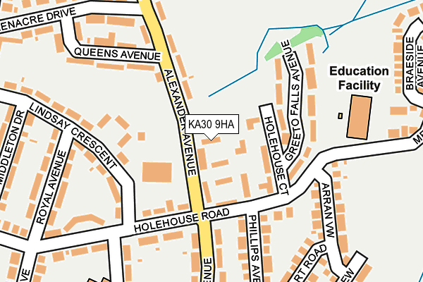 KA30 9HA map - OS OpenMap – Local (Ordnance Survey)