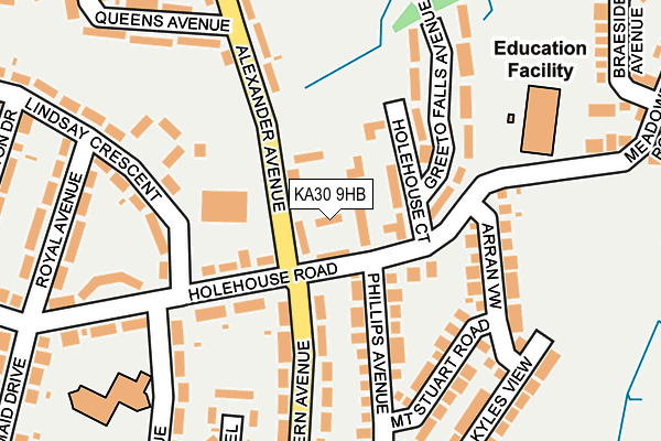KA30 9HB map - OS OpenMap – Local (Ordnance Survey)