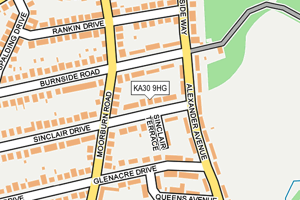 KA30 9HG map - OS OpenMap – Local (Ordnance Survey)