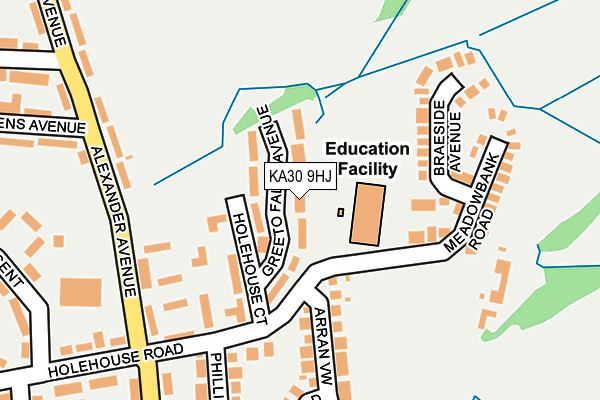 KA30 9HJ map - OS OpenMap – Local (Ordnance Survey)