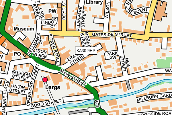 KA30 9HP map - OS OpenMap – Local (Ordnance Survey)