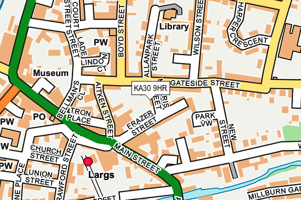 KA30 9HR map - OS OpenMap – Local (Ordnance Survey)