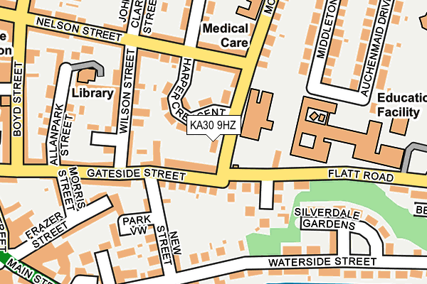 KA30 9HZ map - OS OpenMap – Local (Ordnance Survey)