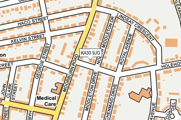 KA30 9JG map - OS OpenMap – Local (Ordnance Survey)