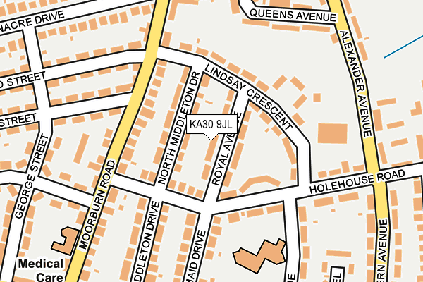 KA30 9JL map - OS OpenMap – Local (Ordnance Survey)