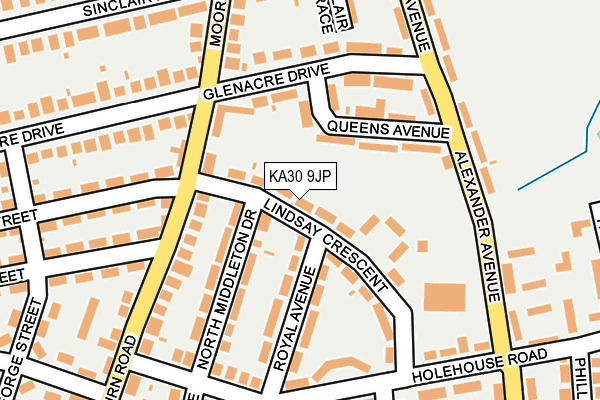KA30 9JP map - OS OpenMap – Local (Ordnance Survey)