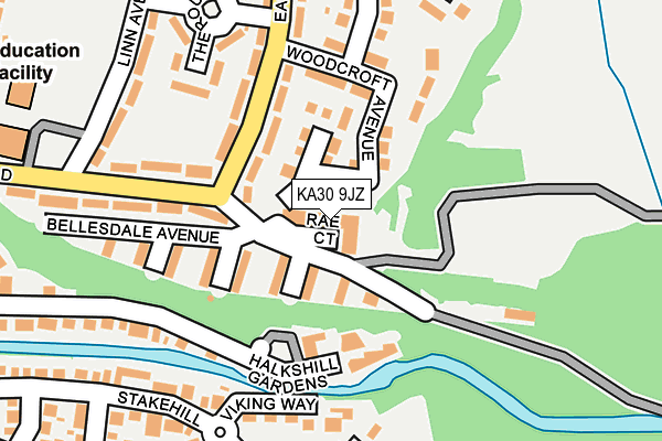 KA30 9JZ map - OS OpenMap – Local (Ordnance Survey)