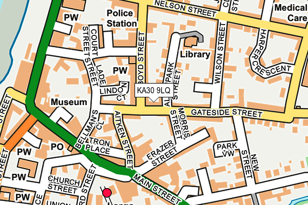 KA30 9LQ map - OS OpenMap – Local (Ordnance Survey)