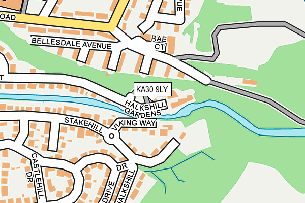 KA30 9LY map - OS OpenMap – Local (Ordnance Survey)