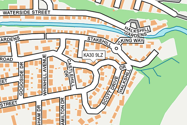 KA30 9LZ map - OS OpenMap – Local (Ordnance Survey)