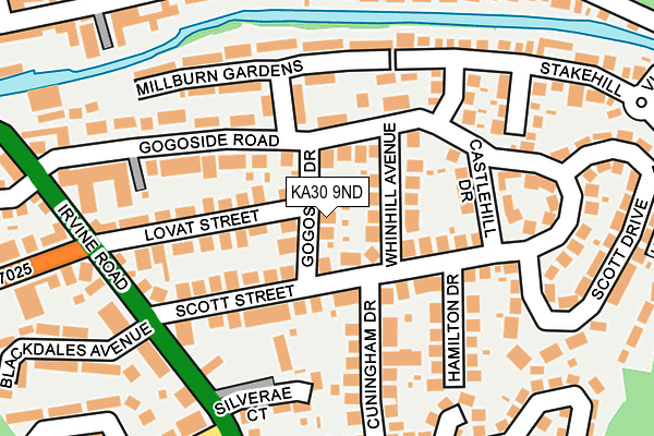 KA30 9ND map - OS OpenMap – Local (Ordnance Survey)