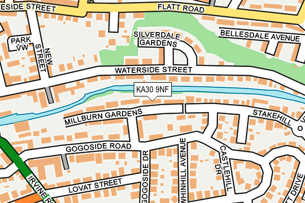 KA30 9NF map - OS OpenMap – Local (Ordnance Survey)