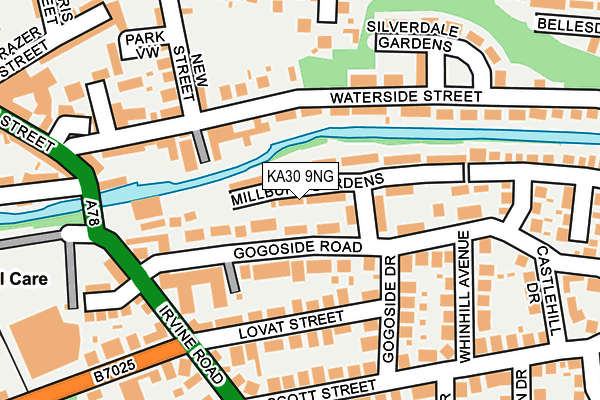 KA30 9NG map - OS OpenMap – Local (Ordnance Survey)