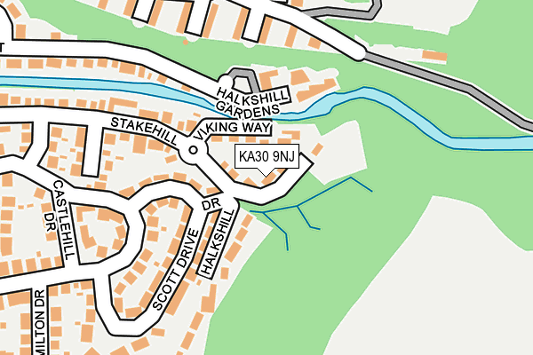 KA30 9NJ map - OS OpenMap – Local (Ordnance Survey)