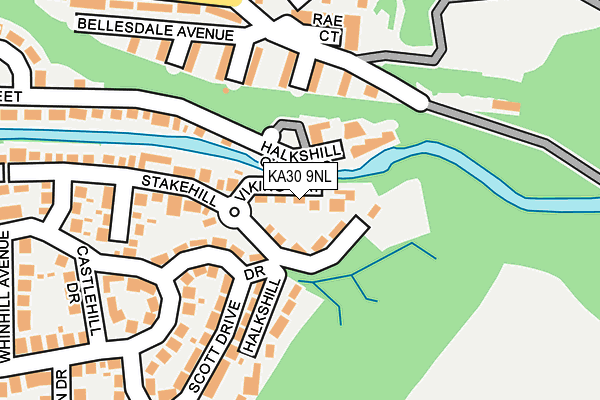 KA30 9NL map - OS OpenMap – Local (Ordnance Survey)