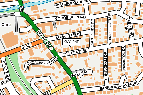 KA30 9NP map - OS OpenMap – Local (Ordnance Survey)