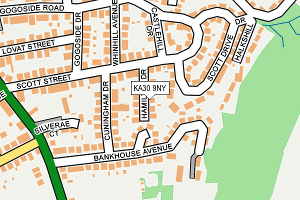 KA30 9NY map - OS OpenMap – Local (Ordnance Survey)