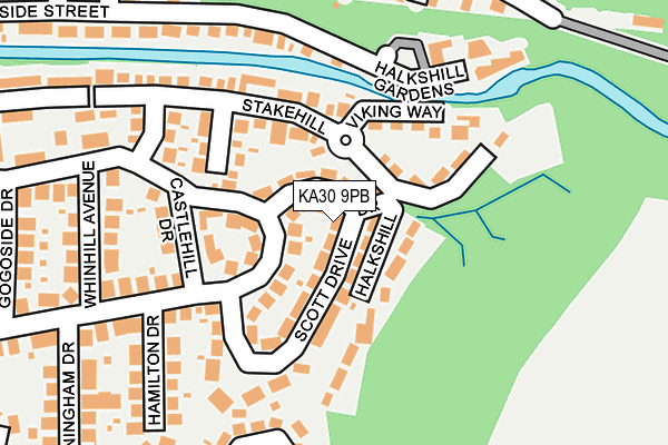 KA30 9PB map - OS OpenMap – Local (Ordnance Survey)