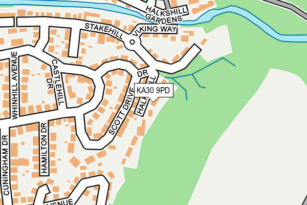 KA30 9PD map - OS OpenMap – Local (Ordnance Survey)