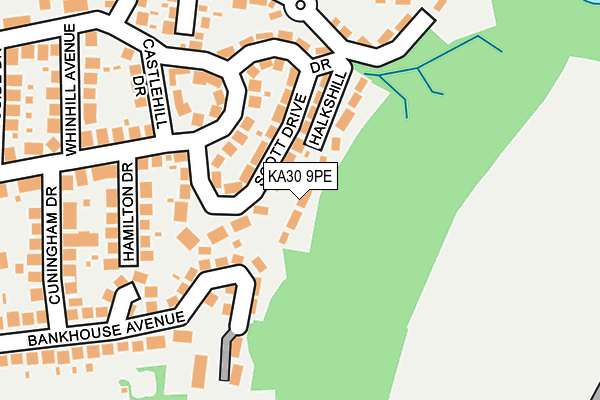 KA30 9PE map - OS OpenMap – Local (Ordnance Survey)