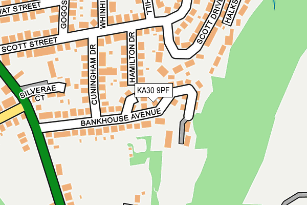 KA30 9PF map - OS OpenMap – Local (Ordnance Survey)