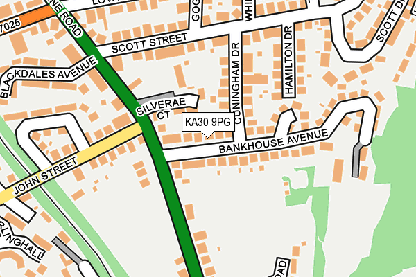 KA30 9PG map - OS OpenMap – Local (Ordnance Survey)