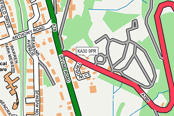 KA30 9PR map - OS OpenMap – Local (Ordnance Survey)