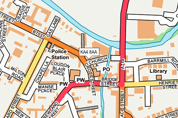 KA4 8AA map - OS OpenMap – Local (Ordnance Survey)