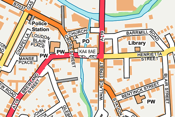 KA4 8AE map - OS OpenMap – Local (Ordnance Survey)