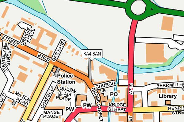 KA4 8AN map - OS OpenMap – Local (Ordnance Survey)