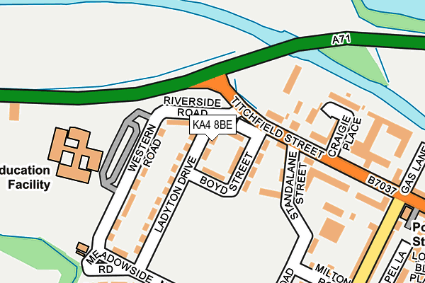 KA4 8BE map - OS OpenMap – Local (Ordnance Survey)