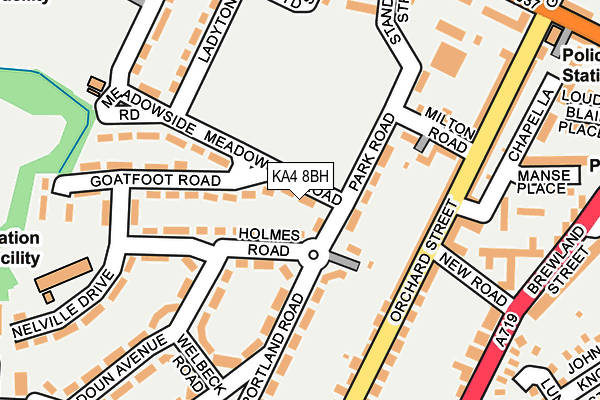 KA4 8BH map - OS OpenMap – Local (Ordnance Survey)