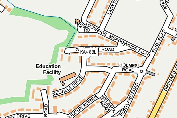 KA4 8BL map - OS OpenMap – Local (Ordnance Survey)