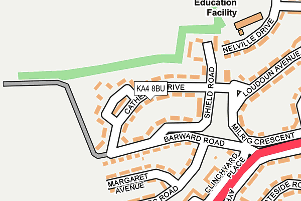 KA4 8BU map - OS OpenMap – Local (Ordnance Survey)