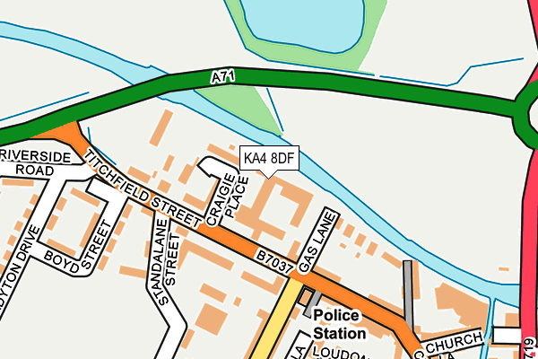 KA4 8DF map - OS OpenMap – Local (Ordnance Survey)