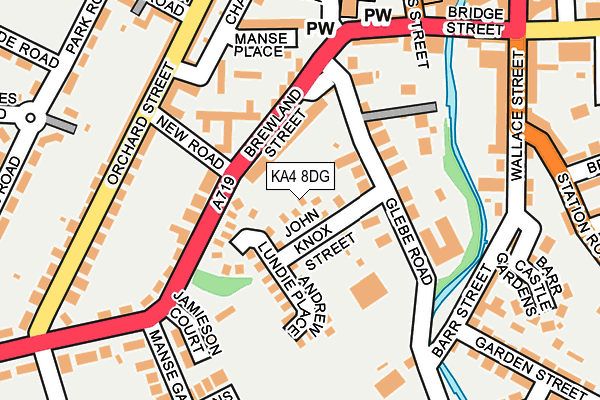 KA4 8DG map - OS OpenMap – Local (Ordnance Survey)