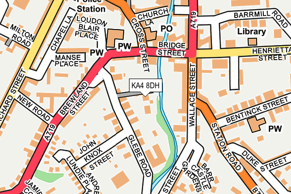 KA4 8DH map - OS OpenMap – Local (Ordnance Survey)