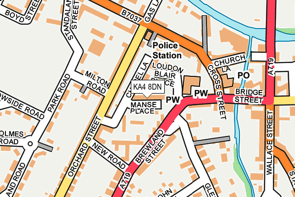 KA4 8DN map - OS OpenMap – Local (Ordnance Survey)