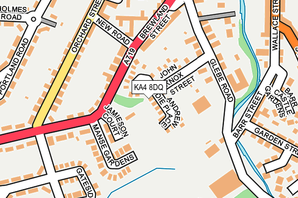 KA4 8DQ map - OS OpenMap – Local (Ordnance Survey)