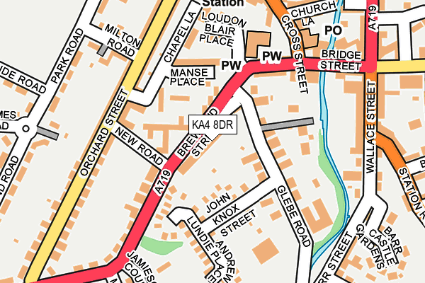 KA4 8DR map - OS OpenMap – Local (Ordnance Survey)