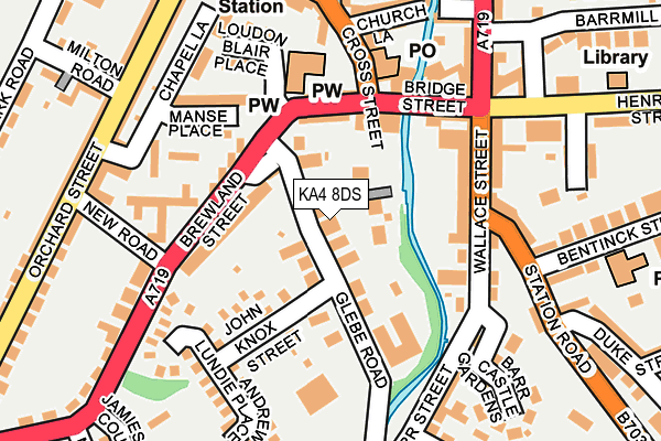 KA4 8DS map - OS OpenMap – Local (Ordnance Survey)